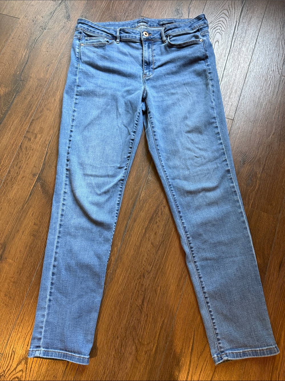 J. Jill Women's Boyfriend Straight Leg Ankle Blue Jeans 12